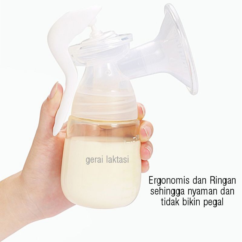 YOUHA MANUAL BREAST PUMP - Pompa ASI Manual Ergonomis Botol PPSU