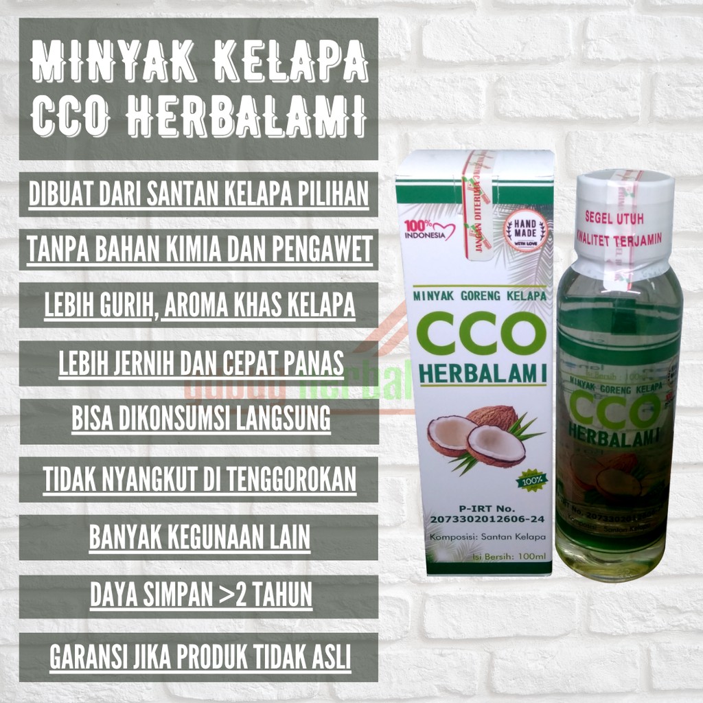 

Minyak Kelapa Klentik CCO HERBALAMI
