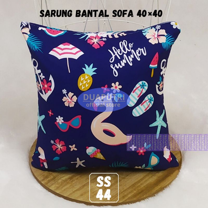 Sarung bantal sofa 40×40 motif bedcover