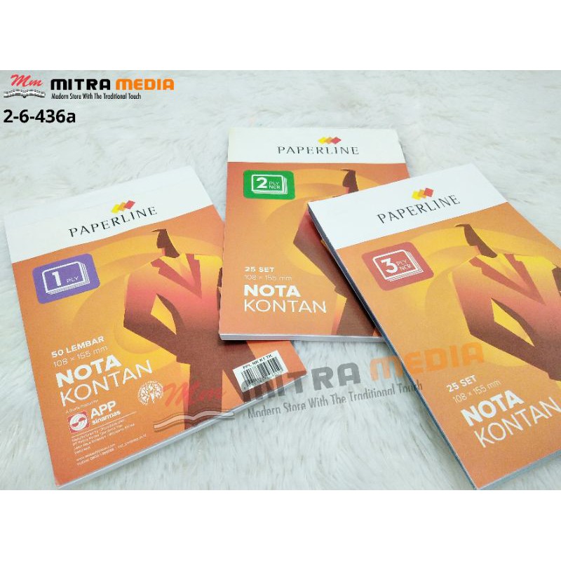 

NOTA KONTAN NCR RANGKAP 1/2/3 UKURAN 1/4 FOLIO MURAH