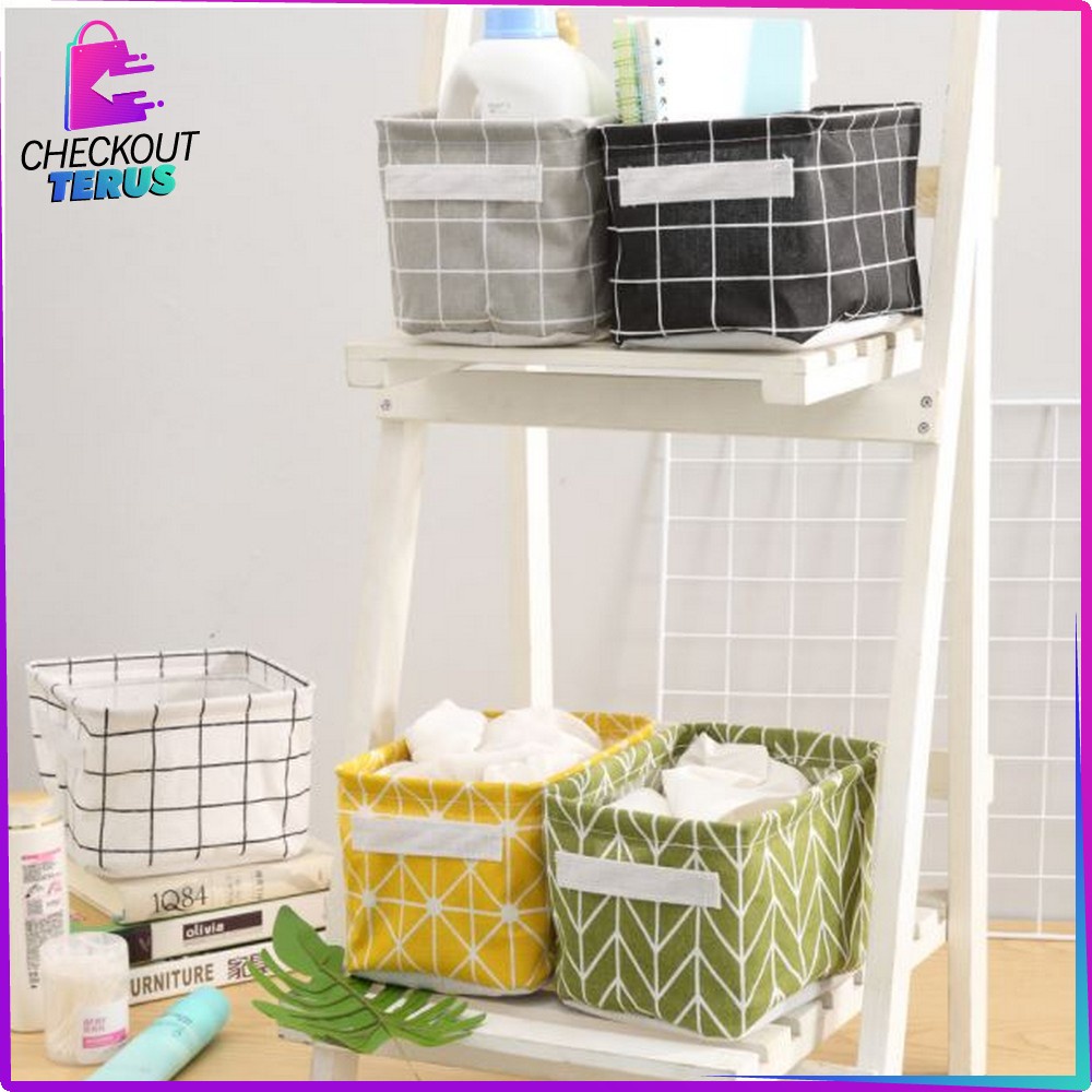 CT C474 Tempat Perlengkapan Rumah Mini Box Organizer Multifungsi Keranjang Penyimpanan Serbaguna Desktop Storage Box