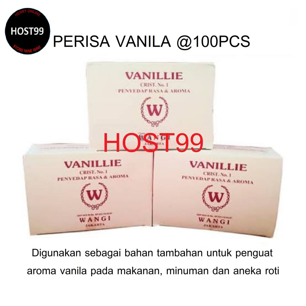 

VANILLIE W CRIST NO.1 VANILLI WANGI PENYEDAP RASA DAN AROMA VANILY W