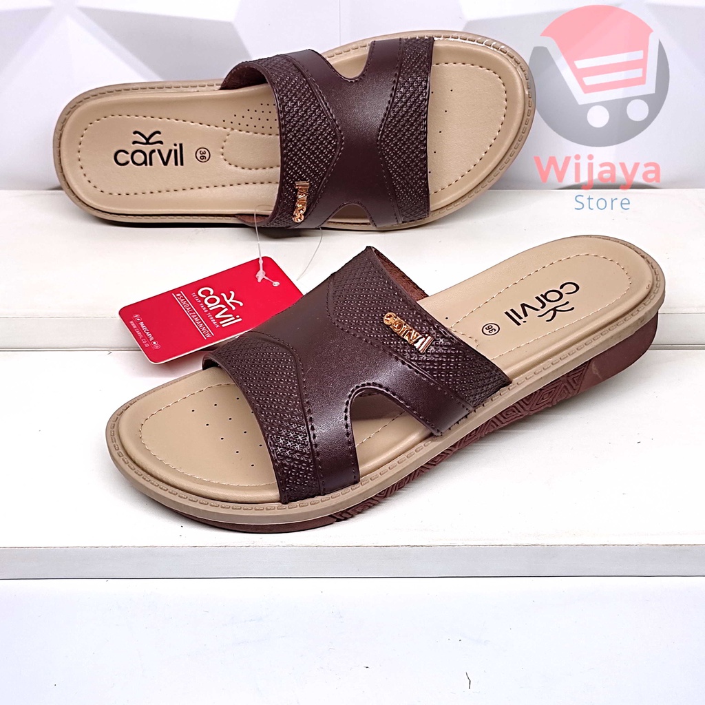 CARVIL ALVIDA SANDAL WANITA CARVIL ORIGINAL SENDAL SLOP SELOP CEWEK KASUAL CASUAL PEREMPUAN