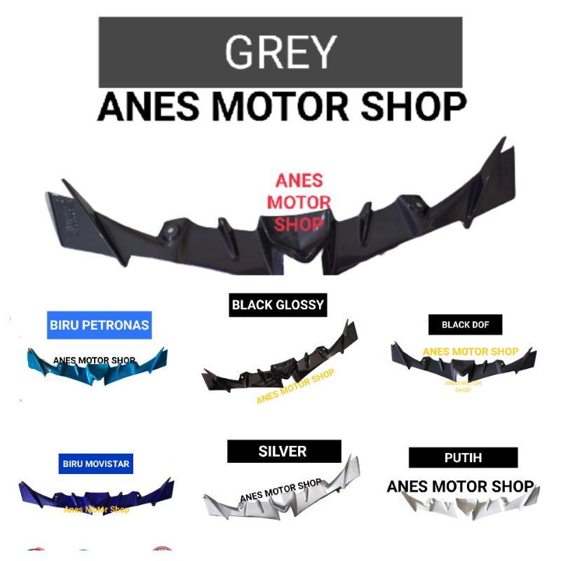 Winglet Aerox CONNECTED 2021 bahan plastik ABS