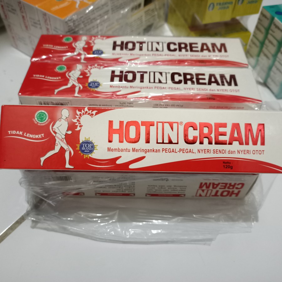 ORIGINAL HOTIN CREAM TUBE 120 GRAM / HOT IN CREAM 120 G / CREAM PEGAL