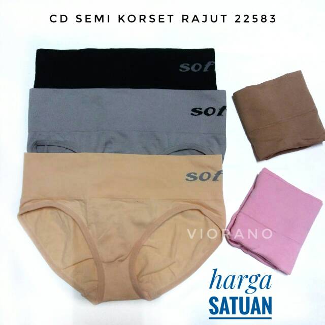 Celana Dalam Wanita Sofie 22583 Rajut Stretch Cd Cewek Semi Korset Penekan Lemak Muat XXL