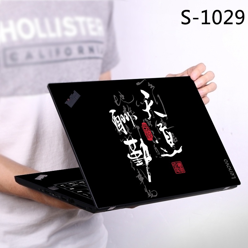 1pc Stiker Skin Vinyl 2 Sisi Untuk Laptop 11 / 12 / 13 / 14 / 15 / 17 Inch Universal