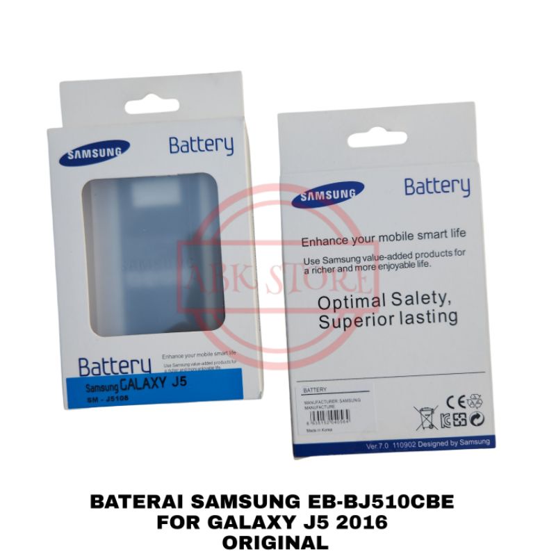 BATRE BATERAI BATTERY SAMSUNG GALAXY J5 2016 J510F EB-BJ510CBE ORIGINAL