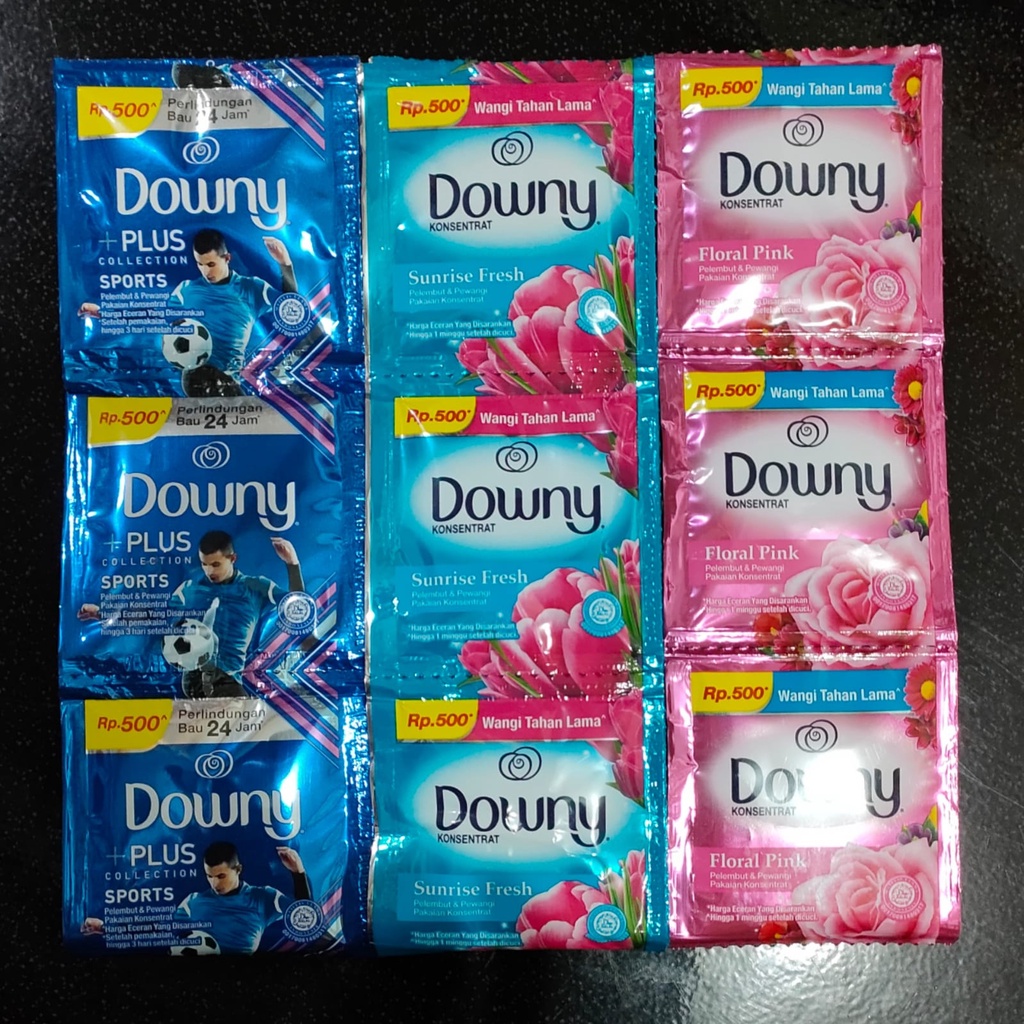 Downy 500an Pewangi Pakaian Renceng 10ml isi 12 Sachet