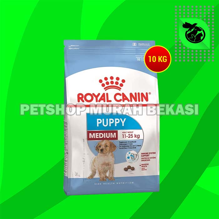 Makanan Anjing Royal Canin Medium Junior 10 Kg Dog Food Medium Puppy 10kg