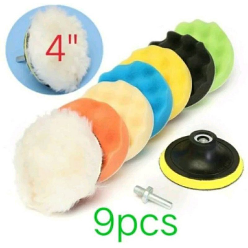 Set Busa Wool Poles Mesin Gerinda Dan Bor Tangan