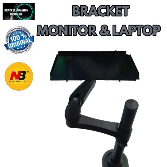 bracket laptop braket note book North bayou H80 Gas spring jepit meja