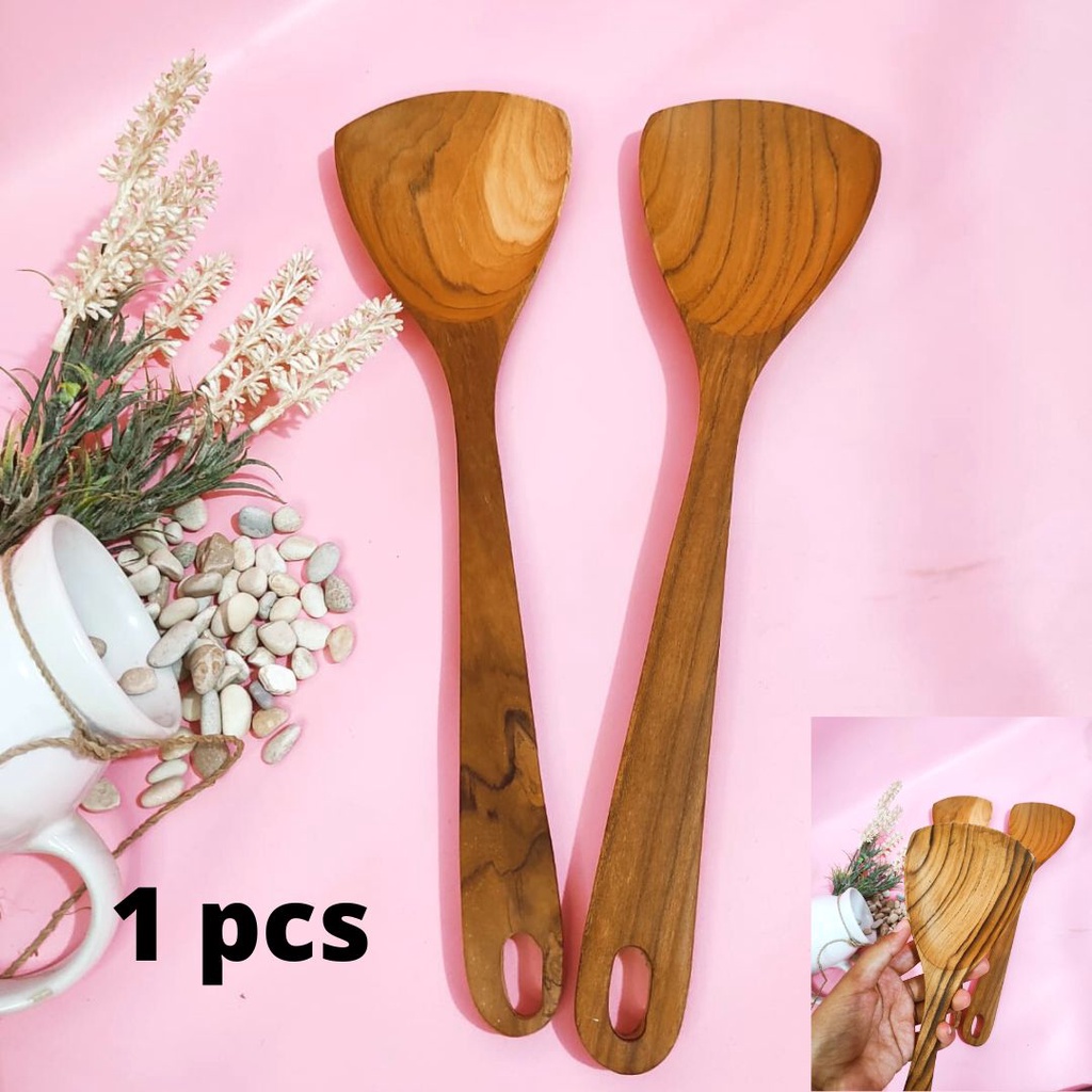 Jual Spatula Goreng Kayu Jati Shopee Indonesia