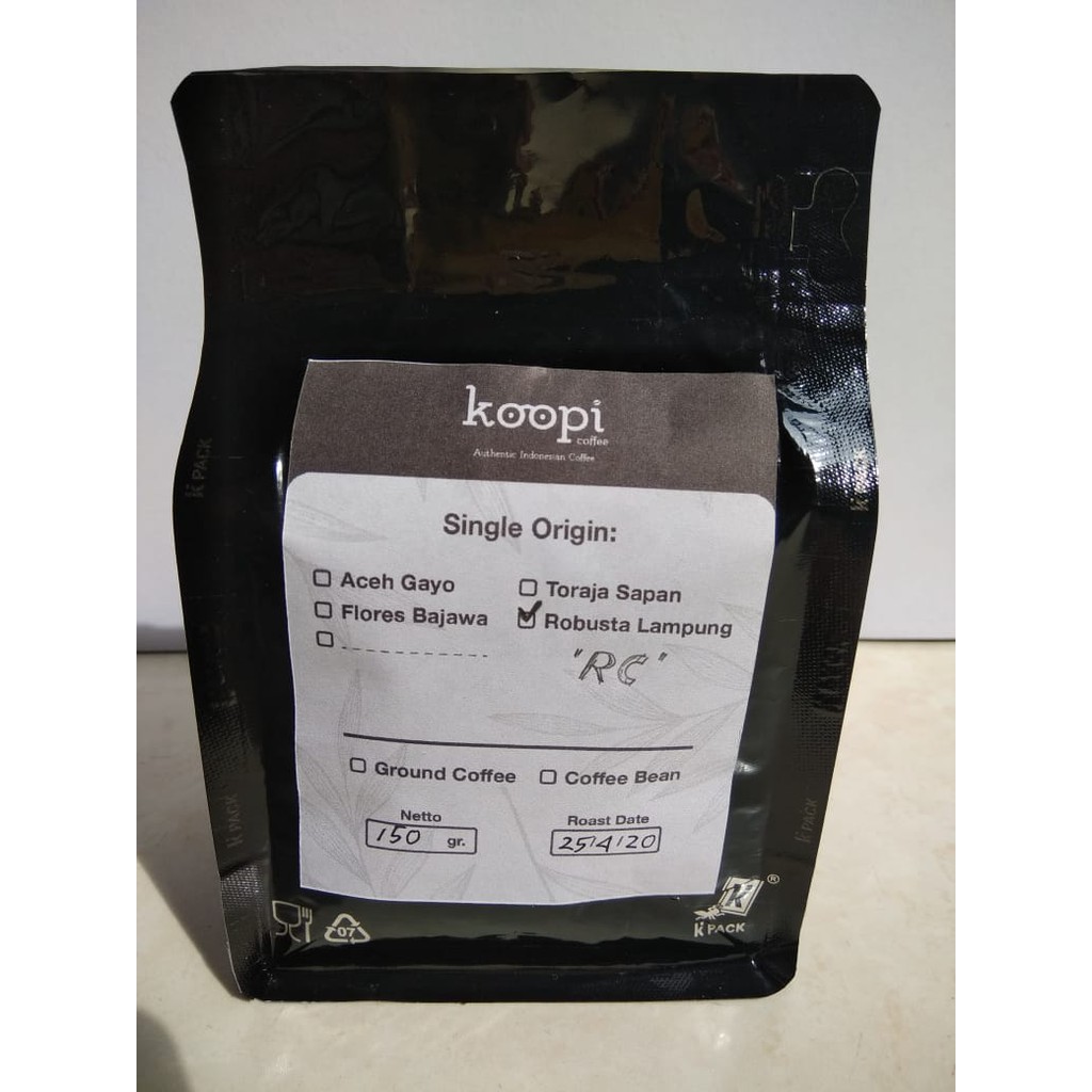 

koopi coffee Kopi Lampung Fine Robusta 150gr. Red Cherry