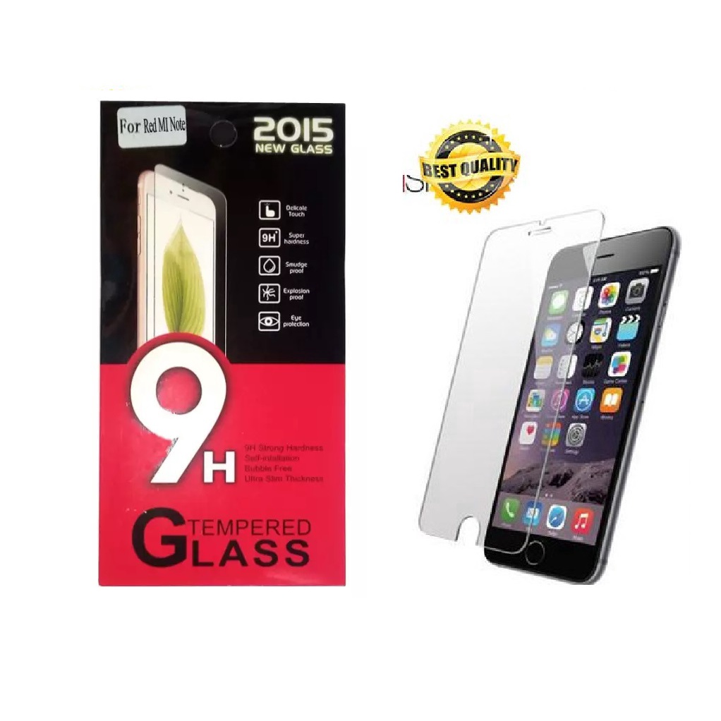 Tempered Glass Screen Protector 9H For Red MI Note 61062