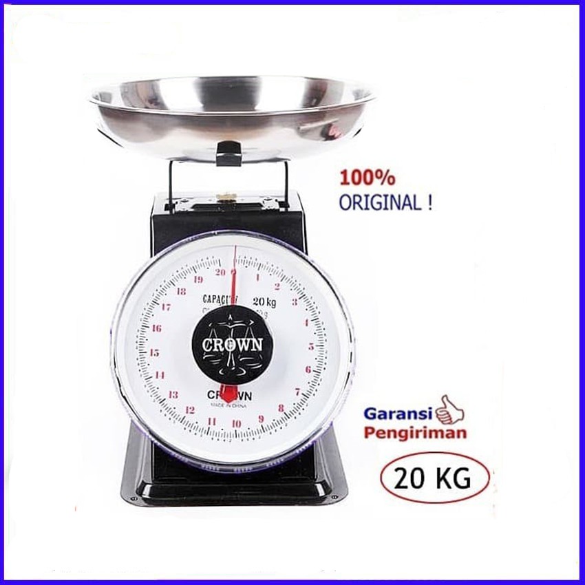Timbangan Duduk Timbangan Buah 20 Kg Crown