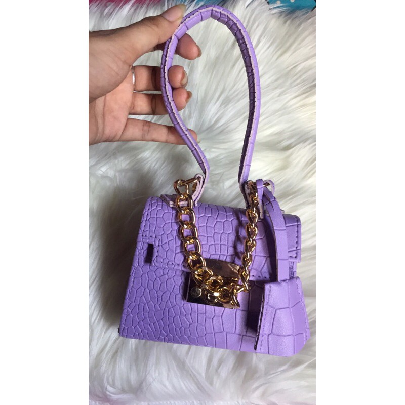 Preloved tas andin lilac