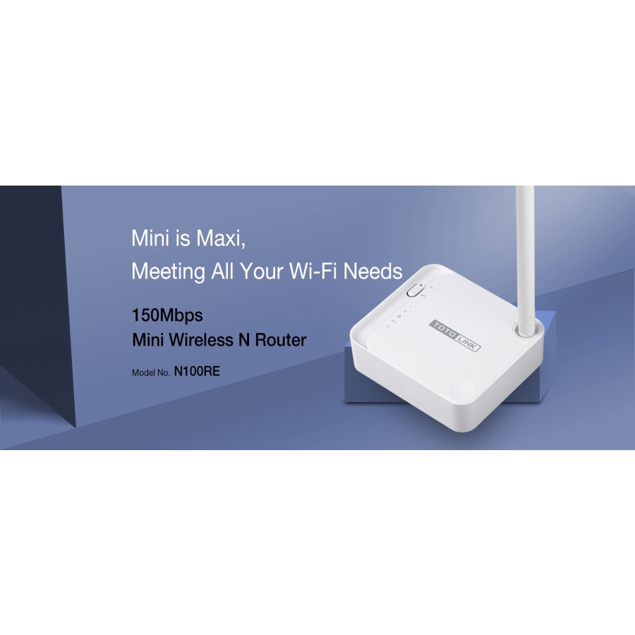 Totolink N100RE Mini Wireless n Router 150Mbps 2 Lan Port