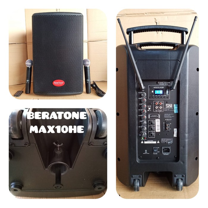 Speaker Portabel Baretone Max 10HE / Baretone MAX 10 HE Original