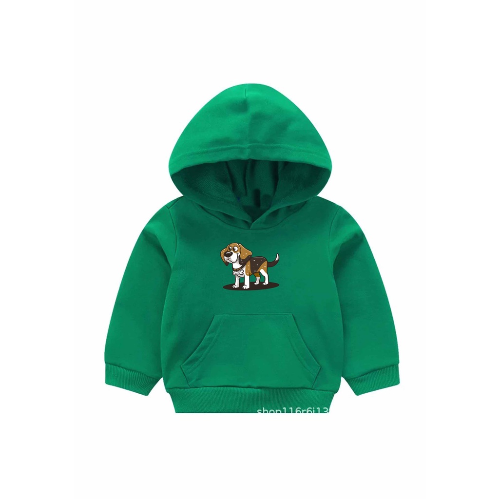 Hoodie Dog brownies Anak Fleece Pakaian Anak