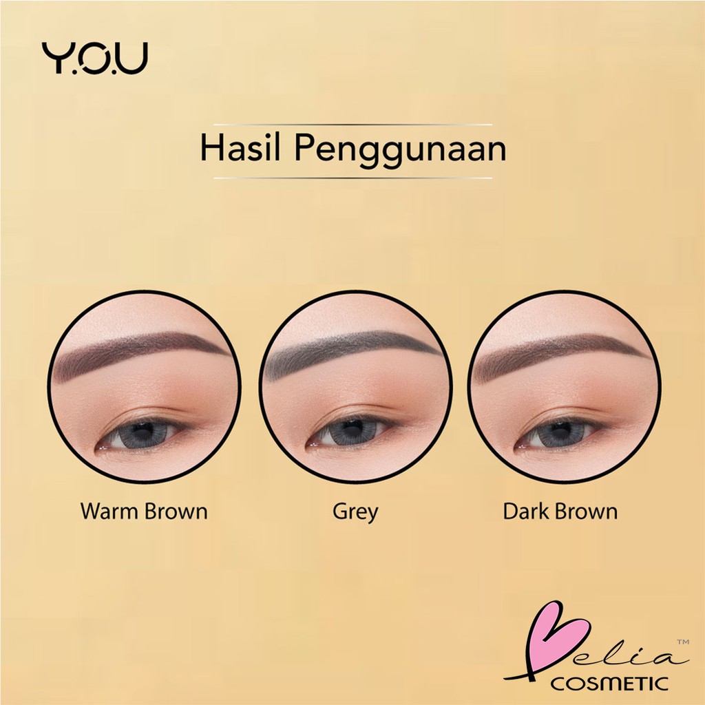 ❤ BELIA ❤ YOU The Gold One Perfect Dual Brow Matic | Eyebrow Liner Pensil Alis Premium Waterproof