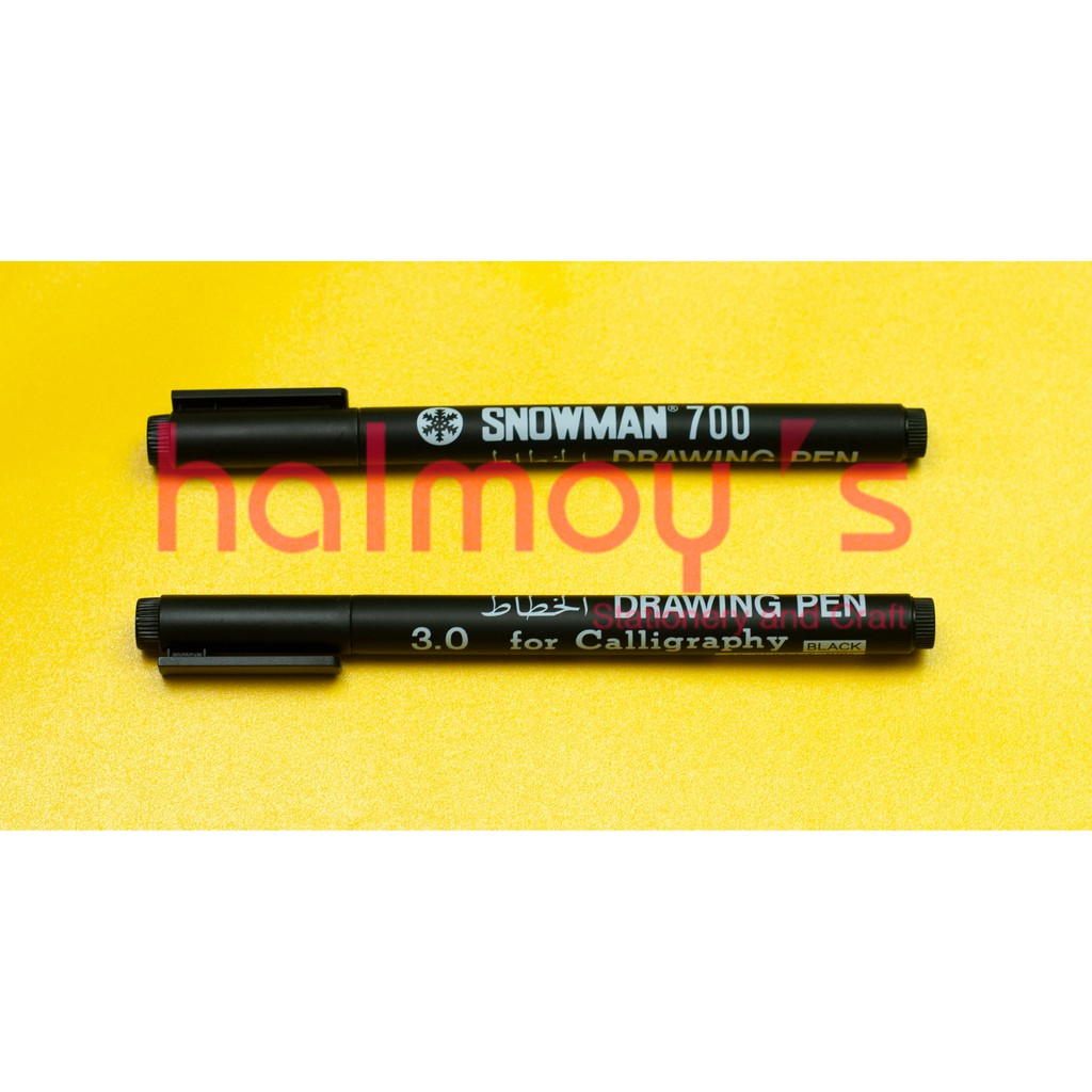 

DRAWING PEN SNOWMAN 700 CALLIGRAPHY BLACK / HITAM 3.0