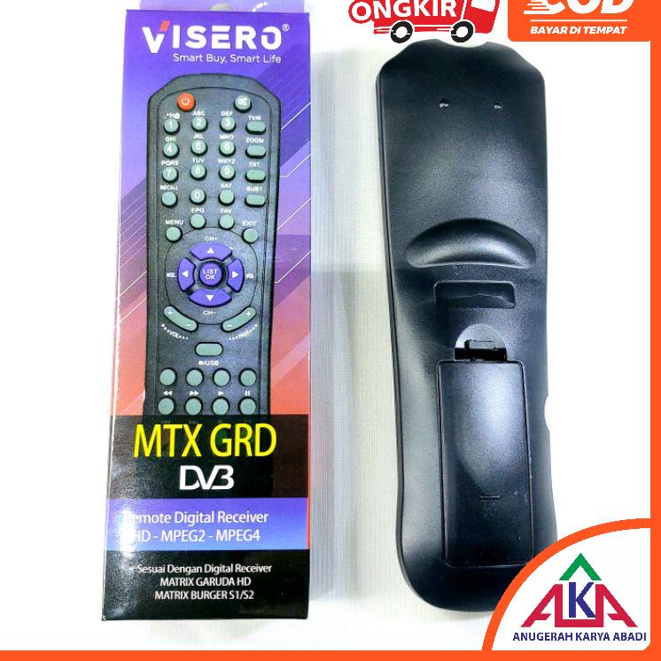 Dijual Murah✲ Remote digital receiver HD MPEG2 MPEG4 Matrix Garuda Burger S1 S2 Remot VISERO MTX GRD
