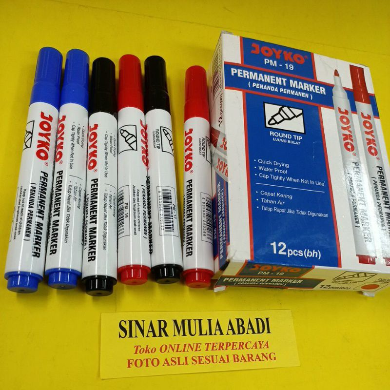 

Spidol Joyko Permanen Marker PM-17 / Pcs