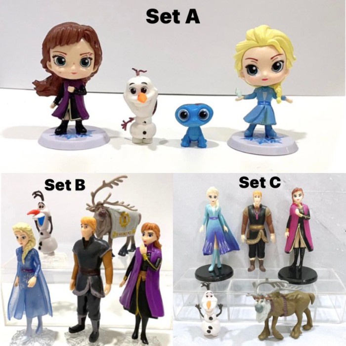 

HIASAN KUE FROZEN SET isi 5 pcs / TOPPER CAKE