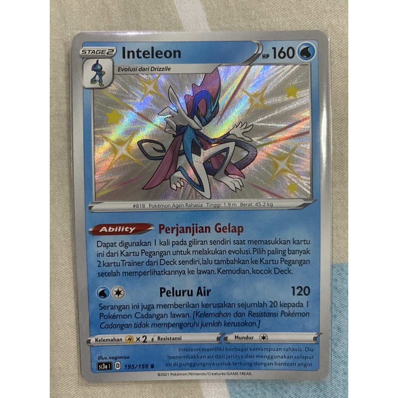 Inteleon Baby Shiny Pokemon TCG Indonesia