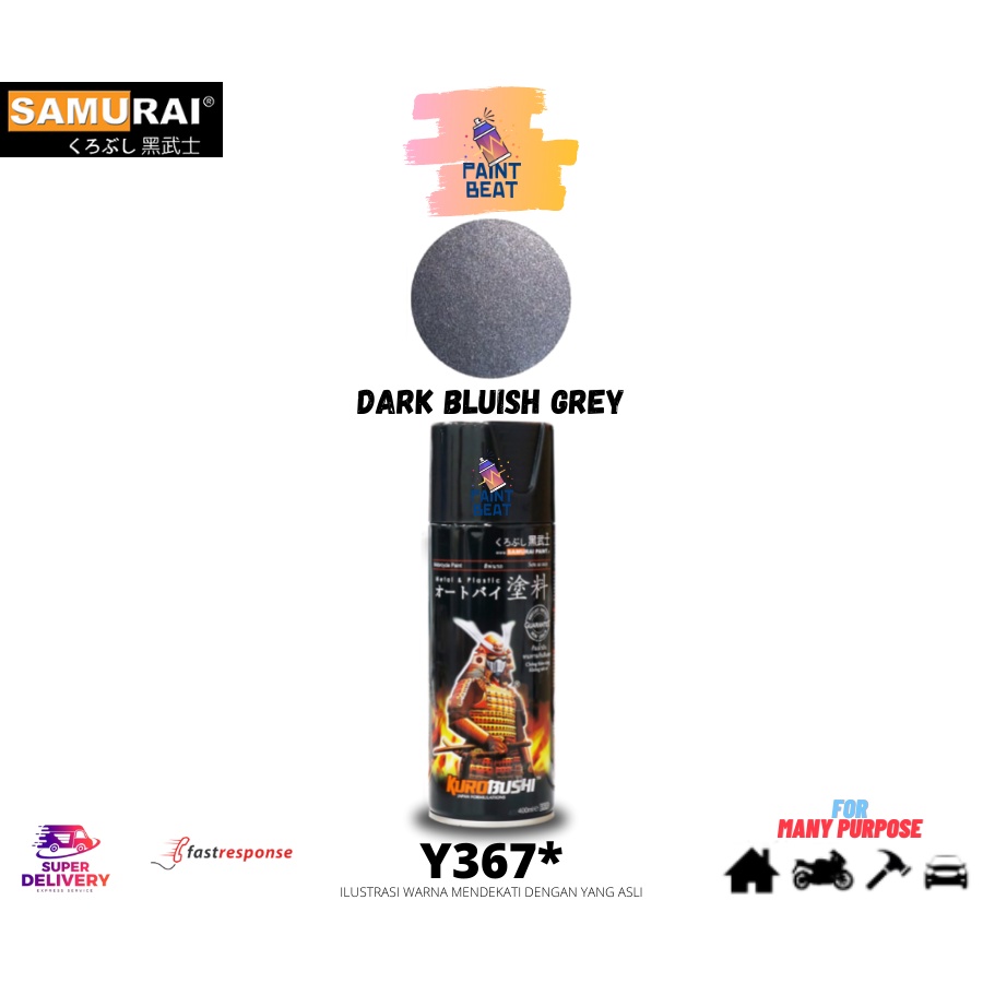 Samurai Paint Dark Bluish Grey Yamaha Y367 Cat Aerosol / Cat Semprot