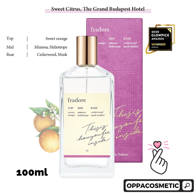 Fradore Body Mist 50ml / Fradore Eau de Toilette 100ml