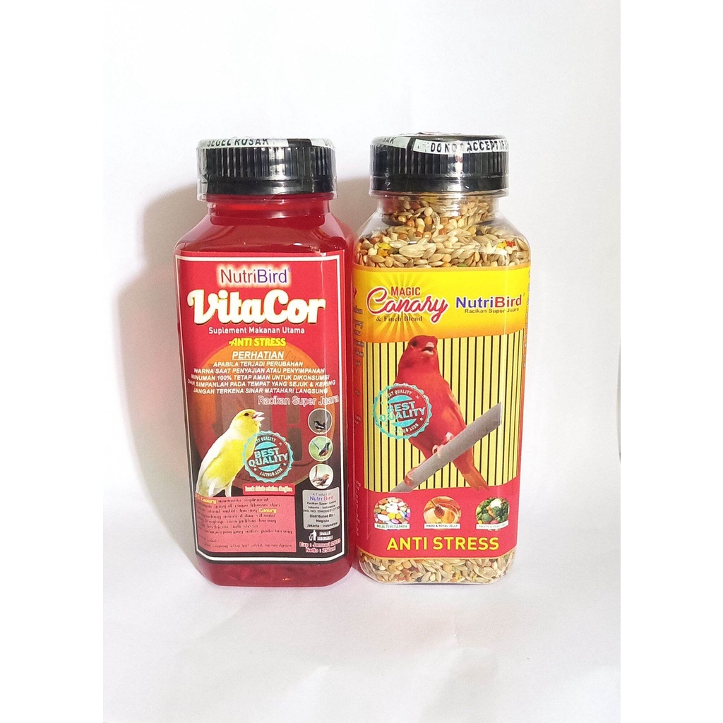 1 Paket RACIKAN JUARA MAGIC KENARI &amp; VITACOR SUPLEMEN