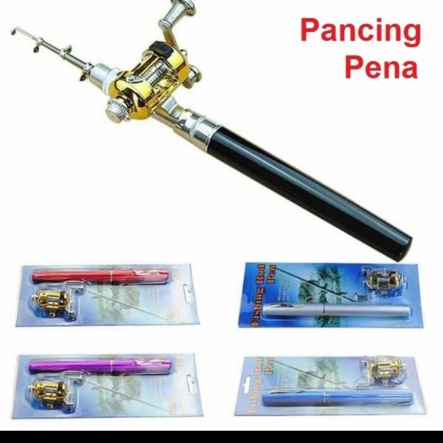 Sgmshop Pen Fishing Rod Alat Pancing Pena Set Aksesoris Kail Umpan Reel Hook