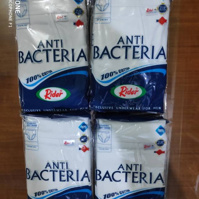 PROMO 1 PCS CELANA DALAM PRIA RIDER PUTIH ANTI BACTERIA / CD RIDER ANTI BAKTERIA 325  COTTON SPANDEX