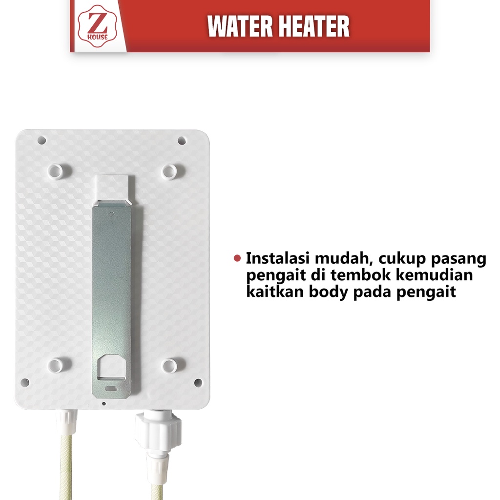 Water Heater Electric Instant Todaax Pemanas Air Digital Listrik Instan Komplit Pemanas Air Mandi Pemanas Air Kamar Mandi Penghangat Air Kamar Mandi Warna Merah/Biru