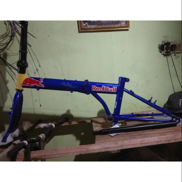Frame Sepeda Lipat Repaint air brush