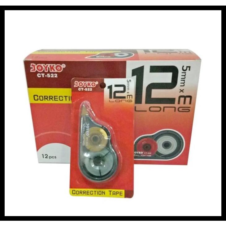 

TIPEX CORRECTION TAPE CT 522 JOYKO [LUSIN -12 PCS] KODE 402