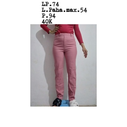 Ninesix Celana Pink Dusty