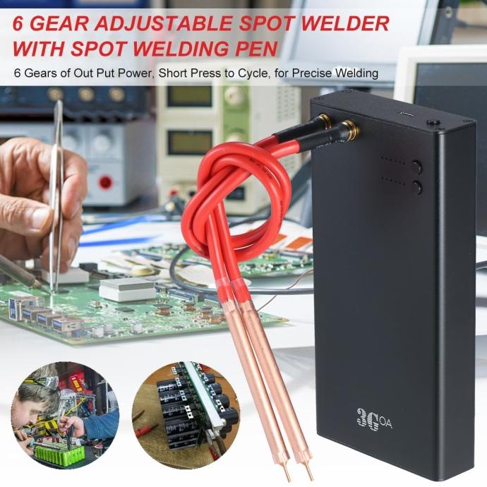 Las Nikel Spot Welder Portable 650A Baterai