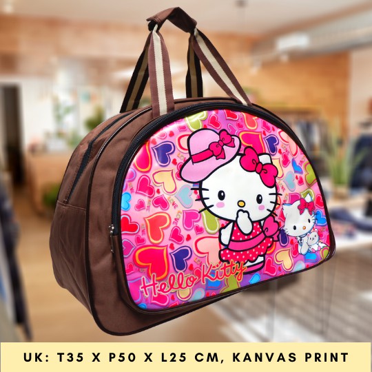 (BISA COD) tas pakaian wanita travel elle ukuran besar gambar print grosir semarang murah fashion-motif 2