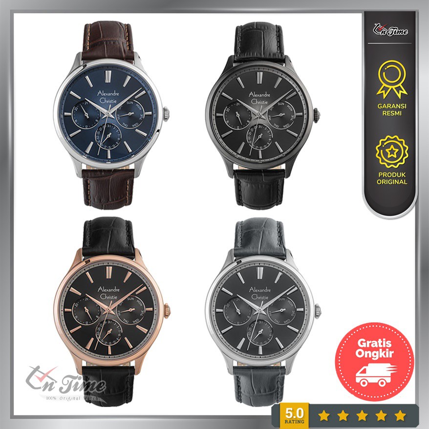 Jam Tangan Alexandre Christie Pria AC 6569 MF Original