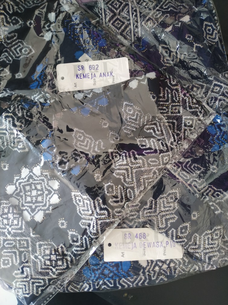 Dlshop Kemeja Batik Toraja Prada Foil Premium Model Klep Intip Tgn Pjg(real Pict)