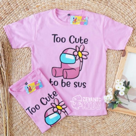 Kaos Anak Perempuan / Baju Anak / Cute Among Us