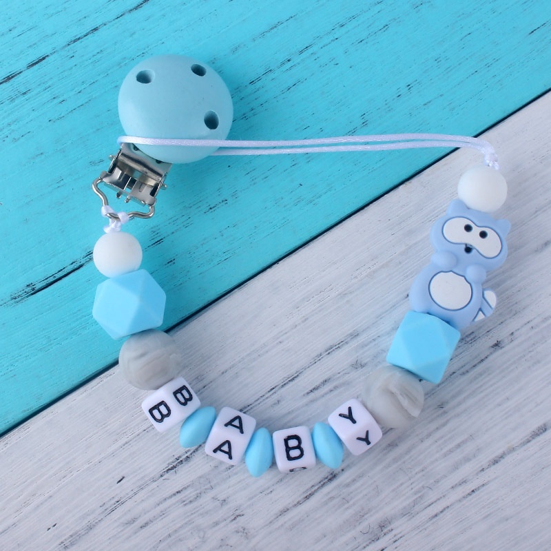 PC 9 | PACIFIER CLIP | TALI EMPENG DAN TEETHER BISA CUSTOM NAMA | TEETHER TALI DOT EMPENG CHAIN GANTUNGAN BAHAN SILIKON AMAN BPA FREE | RUZAIN MALL