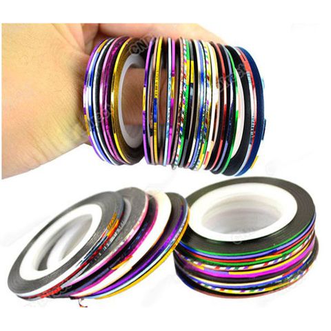 Nail Art Stripping / Striping Tape Nail Art Selotip / Isolasi Kuku