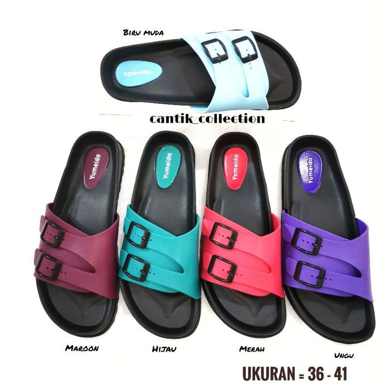 SANDAL WANITA KARET KOKOP SELOP BAN2 YUMEIDA 20083 (A.68)
