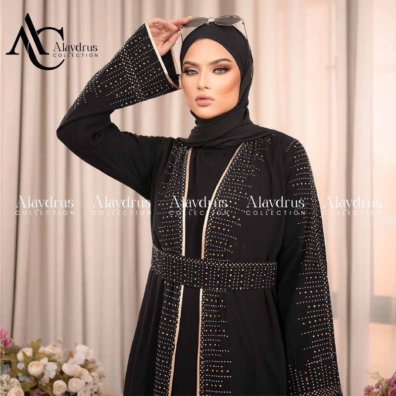 Abaya Gamis Maxi Dress Arab Saudi Bordir Zephy Turki Haji Umroh Dubai Turkey 811