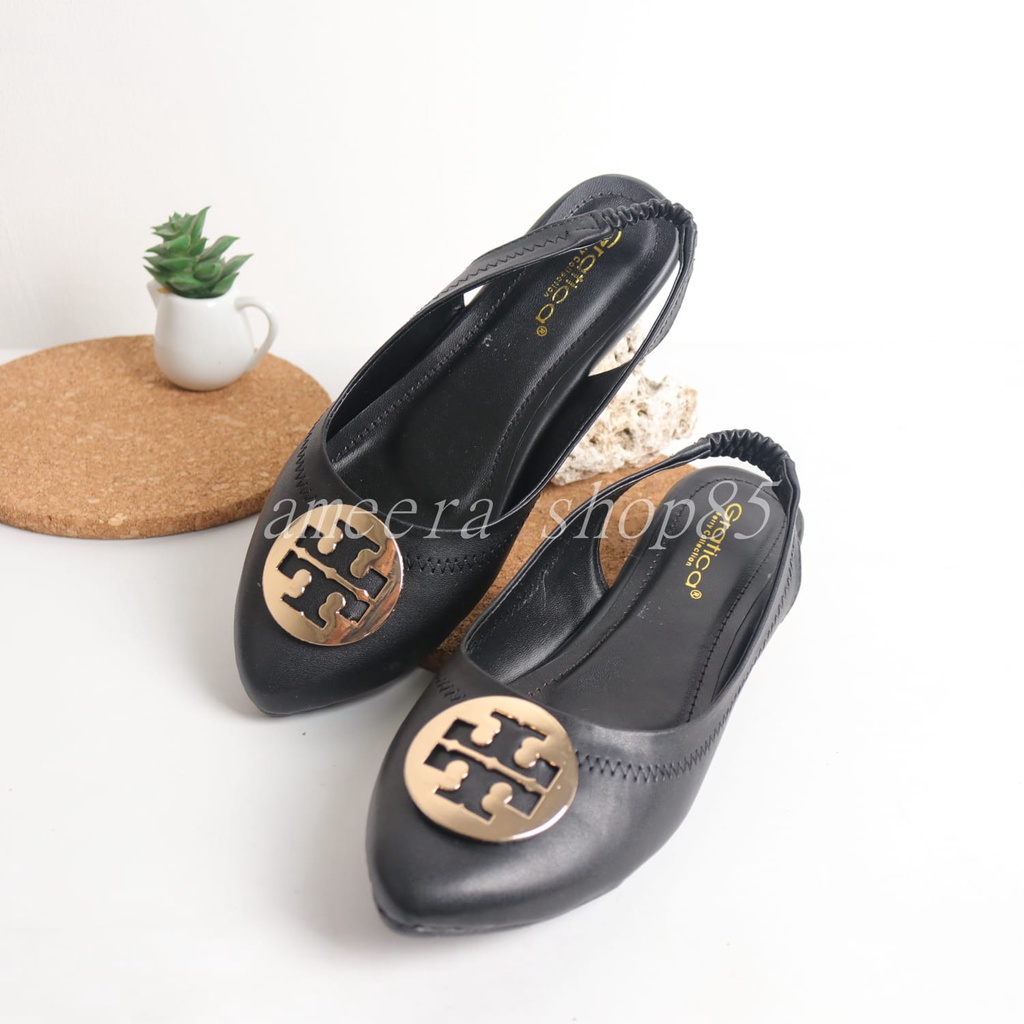 Sepatu wanita Flatshoes import tali belakang NEW GRATICA - MA049