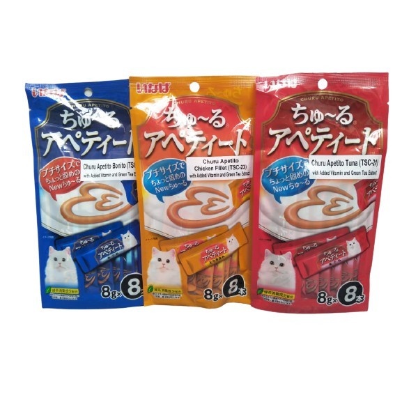 Ciao Liquid Snack Churu Apetito / Snack Kucing / Jajanan Kucing isi 8pcs x 8gr